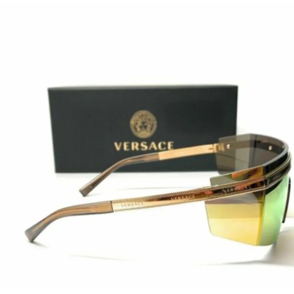 Versace Unisex Gold Brown Sunglasses!